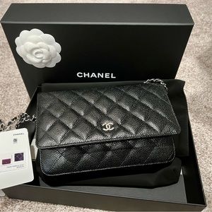 Chanel Caviar Quilted Wallet on Chain WOC